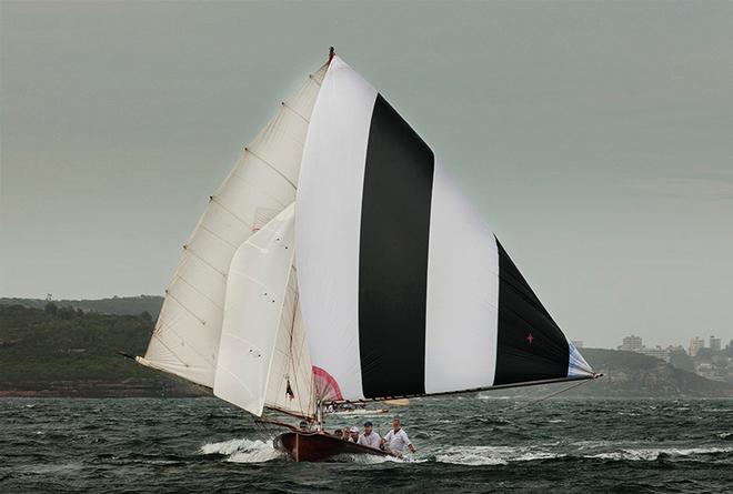 Sailing - Australian Championship Historic 18ft skiffs 2014, Sydney - 24/01/2014<br />
Abedare © Andrea Francolini http://www.afrancolini.com/